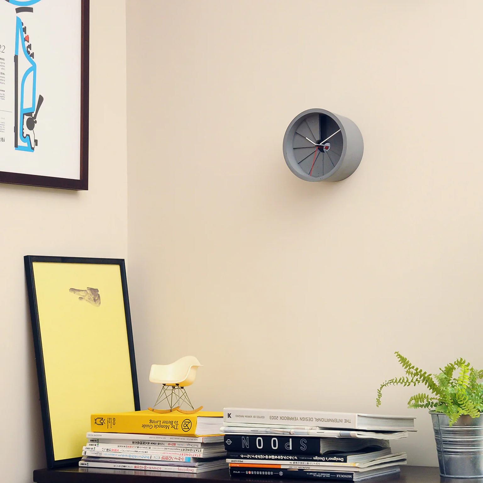 4d Design Clock 22 Design Studio - 4th Dimension Concrete Clock | Gessato Design Store
