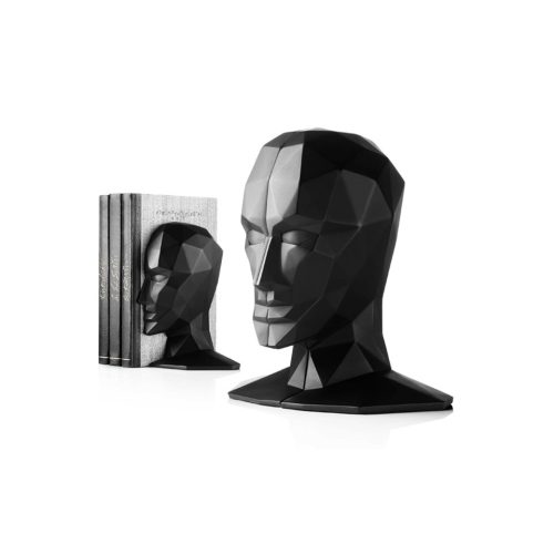 Knowledge in the Brain Bookends by Karim Rashid Black-23391