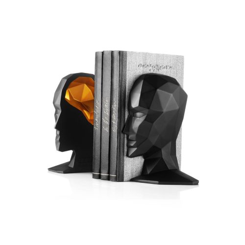 Knowledge in the Brain Bookends by Karim Rashid Black-23390