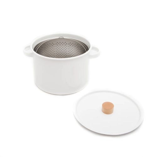 Kaico Enamel Pasta Pan by Makoto Koizumi - Gessato Design Store