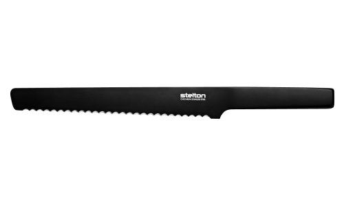 Pure Black Bread Knife by Stelton-0