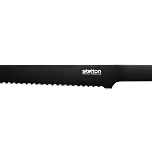 Pure Black Bread Knife by Stelton-0