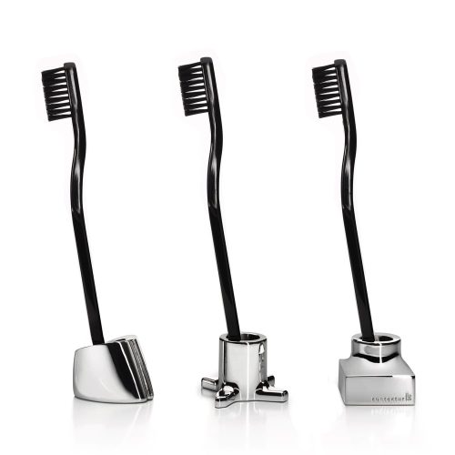 Kontextur VIKTOR Toothbrush/Razor Holders - Silver-21452