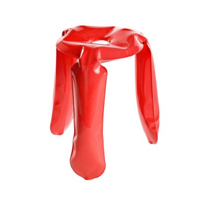 Plopp Inflated Metal Stool Red-23201