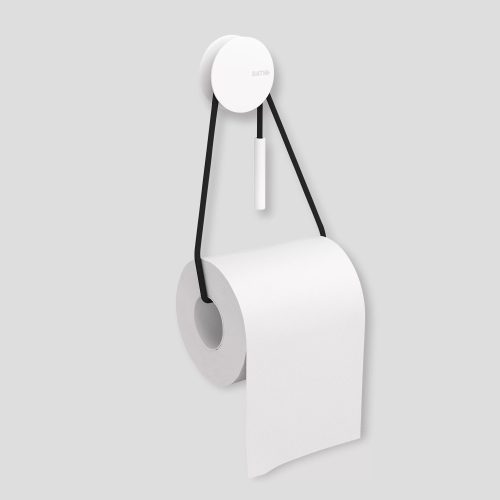 Diabolo Toilet Paper Holder, White - Gessato Design Store