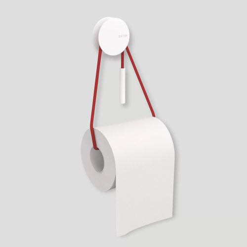 Diabolo Toilet Paper Holder, White - Gessato Design Store