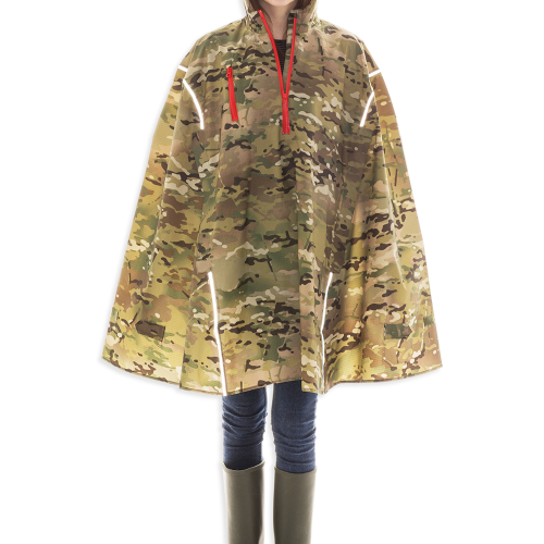 Weetamoe Camo, High-Performance Rain Cape by Cleverhood-0