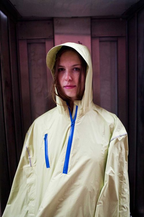 Seabee Yellow, High-Performance Rain Cape by Cleverhood-22286