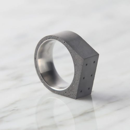 Tatami Concrete Ring - Gessato Design Store