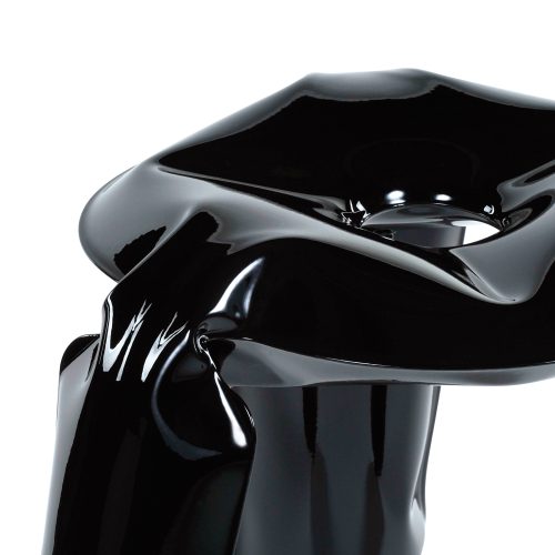 Plopp Inflated Metal Stool Black - Gessato Design Store