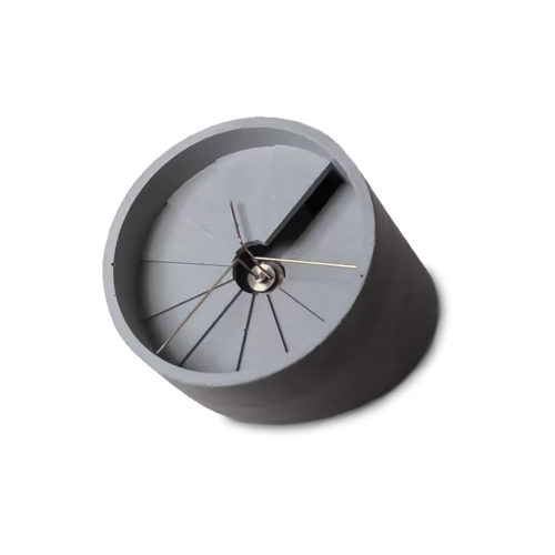 4th Dimension Concrete Desk Clock - Gessato Design Store