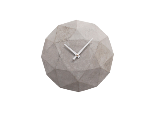 Cairo, Diamond Shaped Concrete Wall Clock -0