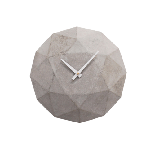 Cairo, Diamond Shaped Concrete Wall Clock -0