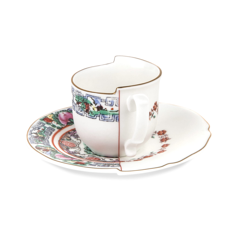 Seletti Hybrid Collection, Tamara Coffee Cup & Saucer
