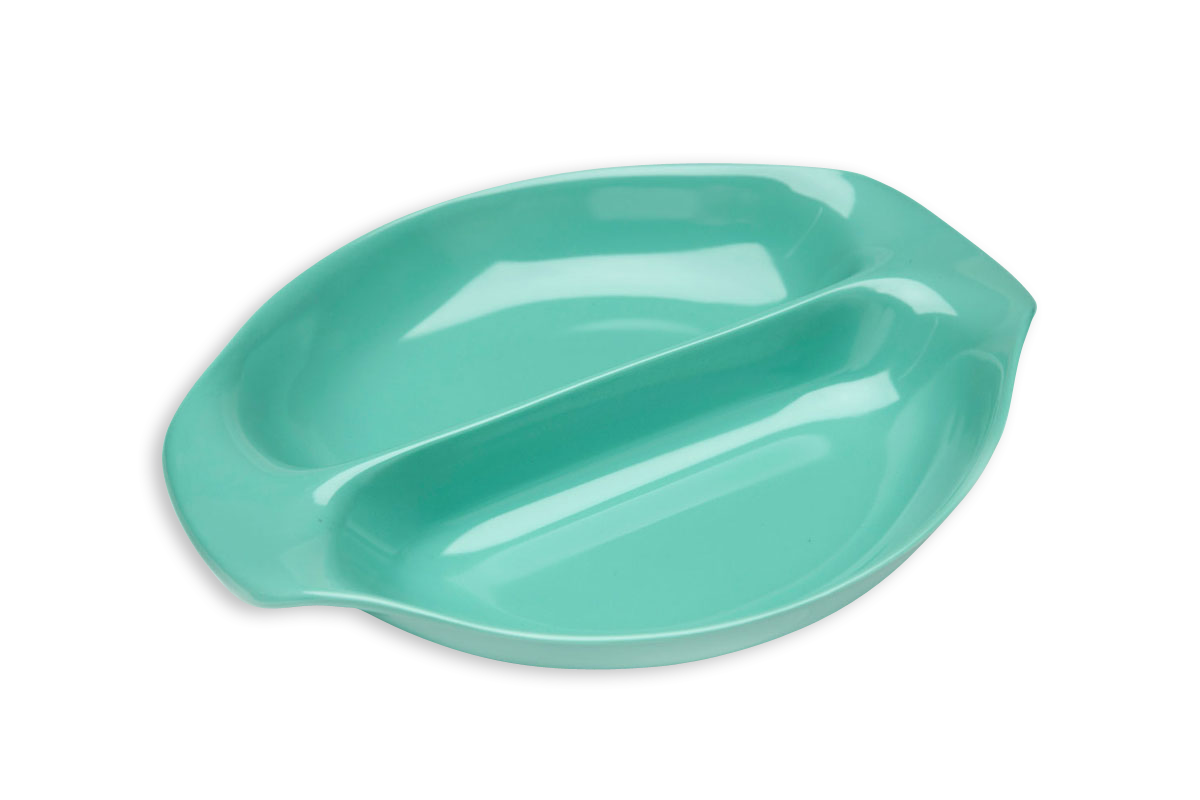 Russel Wright Melamine Tableware, Divided Vegetable Bowl -0