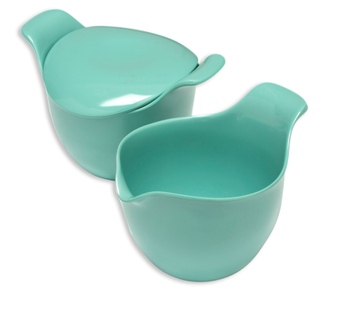 Russel Wright Melamine Tableware, Creamer and Sugar-0