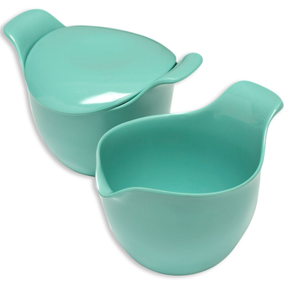Russel Wright Melamine Tableware, Creamer and Sugar-0
