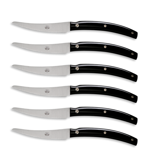 Convivio Steak Knife, Black - Set of 6-0