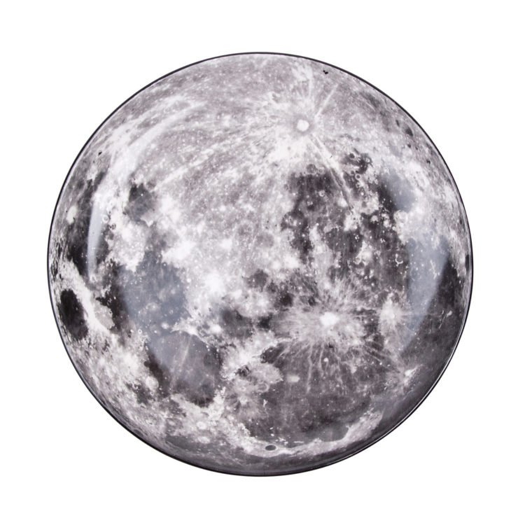 Diesel by Seletti Cosmic Dinner Plate - Moon - Gessato Design Store