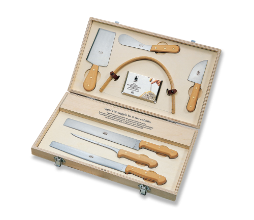 Italiani 7pc Cheese Knife Set - Boxwood-0