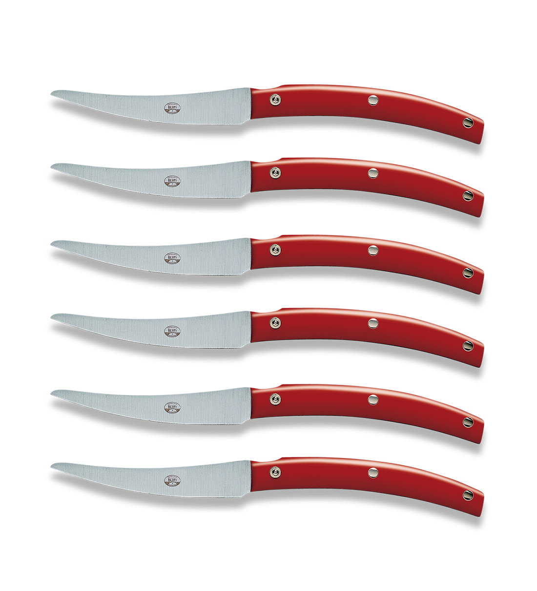 Convivio Steak Knife, Red - Set of 6-0