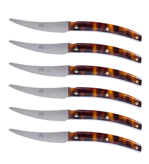 Convivio Steak Knife, Tortoise - Set of 6-0