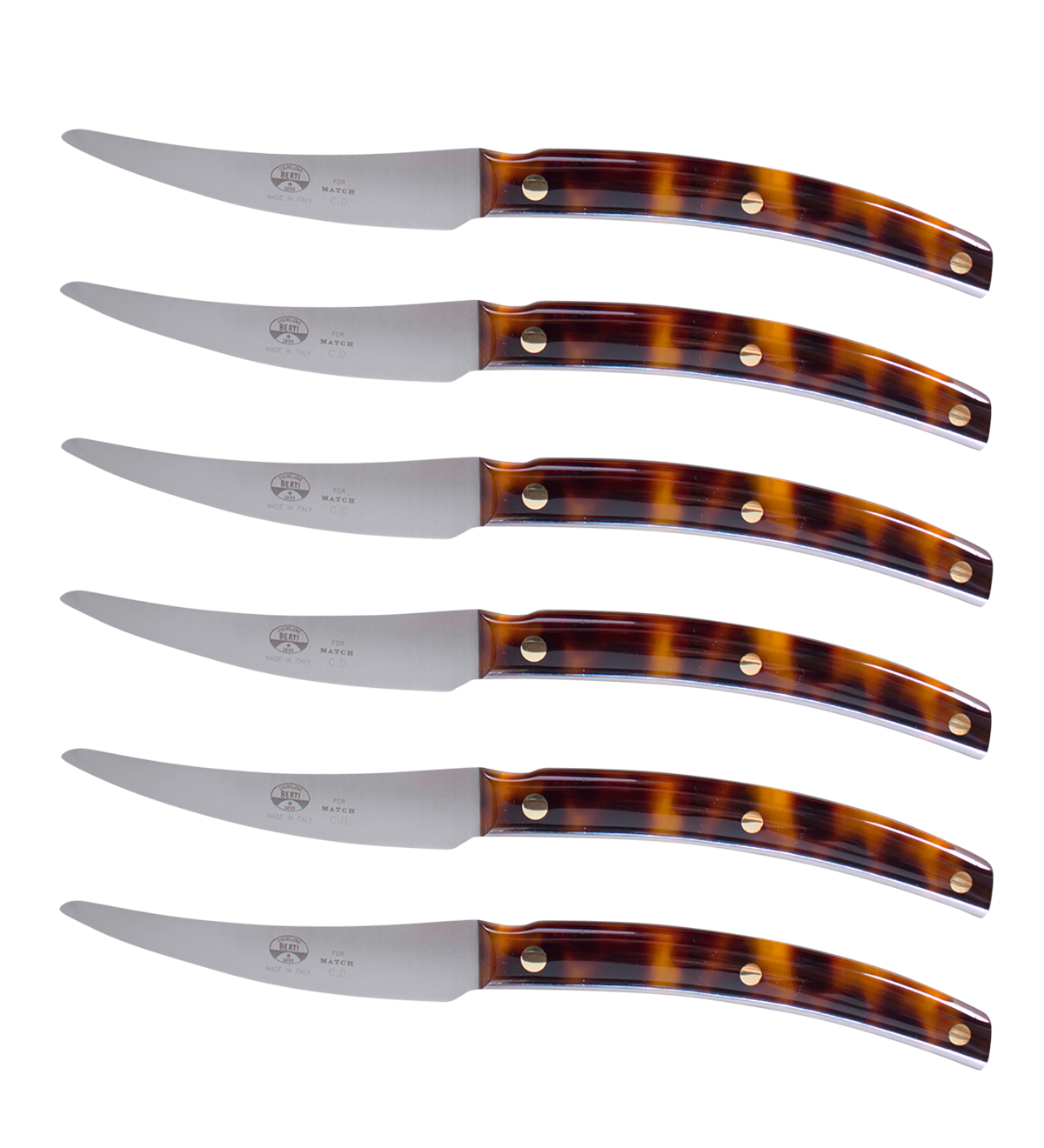 Convivio Steak Knife, Tortoise - Set of 6-0