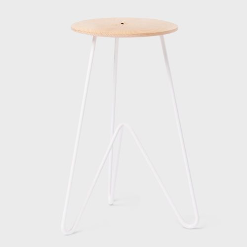 High Stool, Ash on White-26298