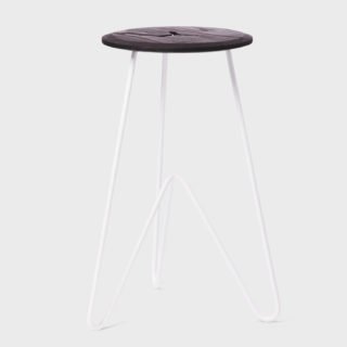 High Stool, Black on White-26291