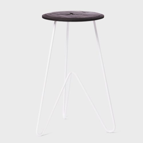 High Stool, Black on White-26291