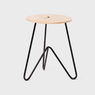 Low Stool, Ash on Black-26267