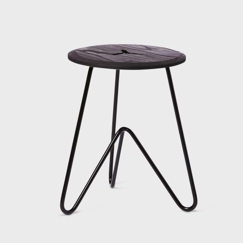 Low Stool, Black on Black-26274