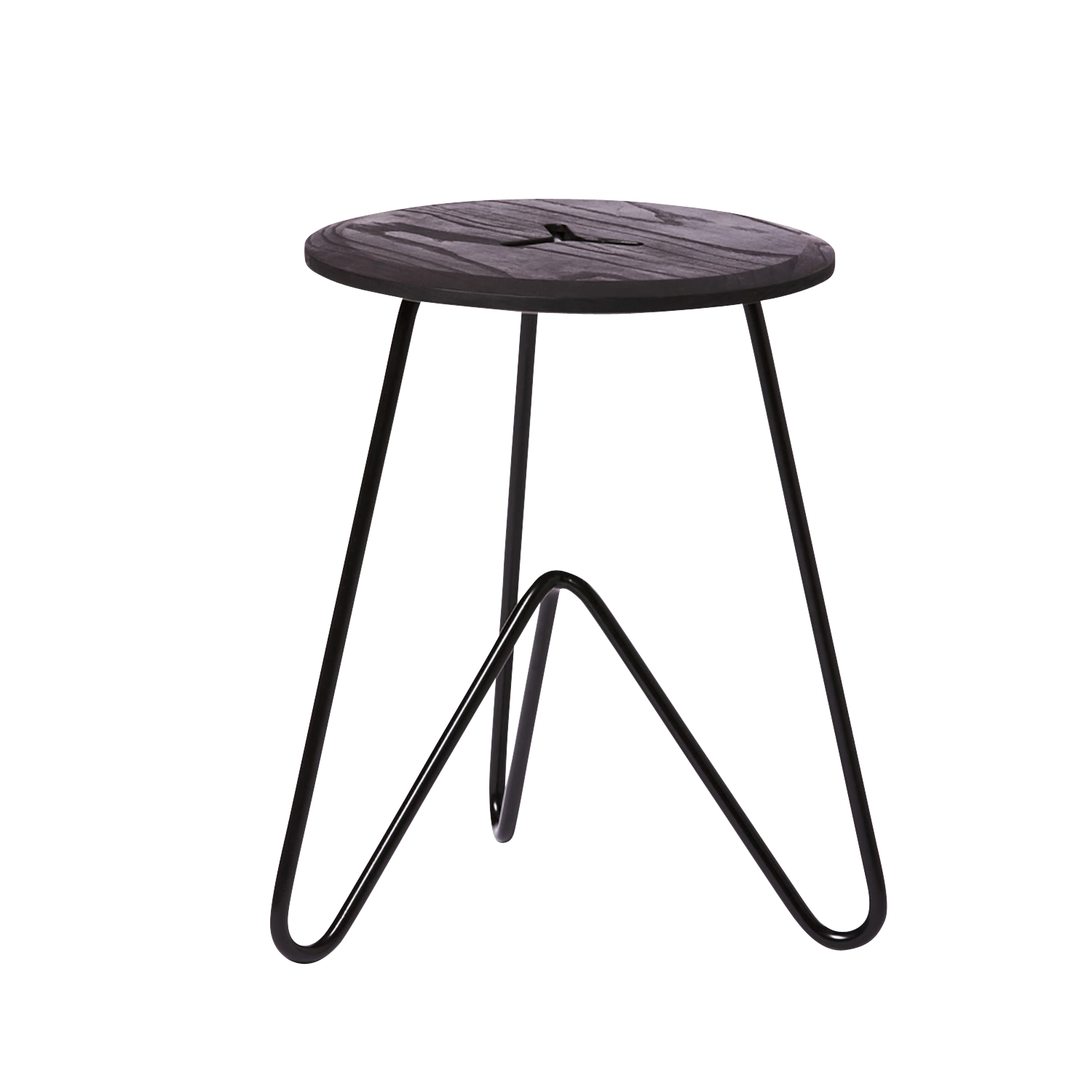 Low Stool, Black on Black-0