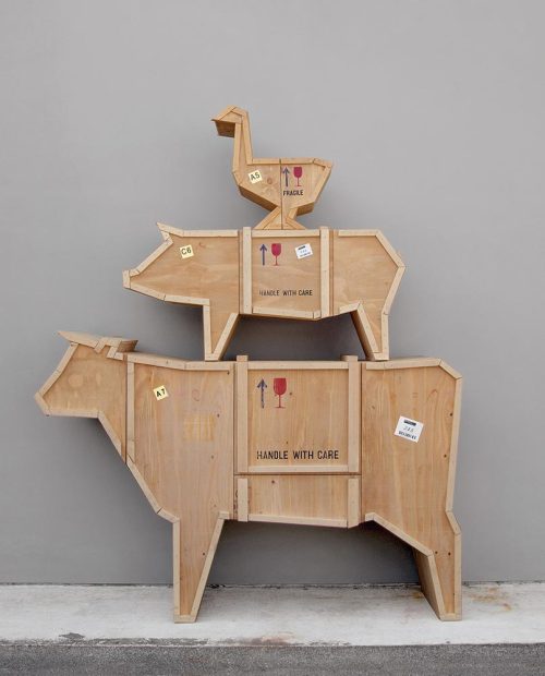 Sending Animals Wooden Furniture, Cow-27841