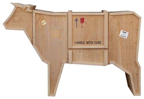 Sending Animals Wooden Furniture, Cow-0