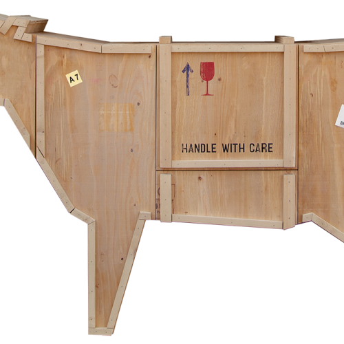 Sending Animals Wooden Furniture, Cow-0