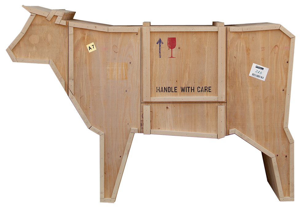 Sending Animals Wooden Furniture, Cow-0