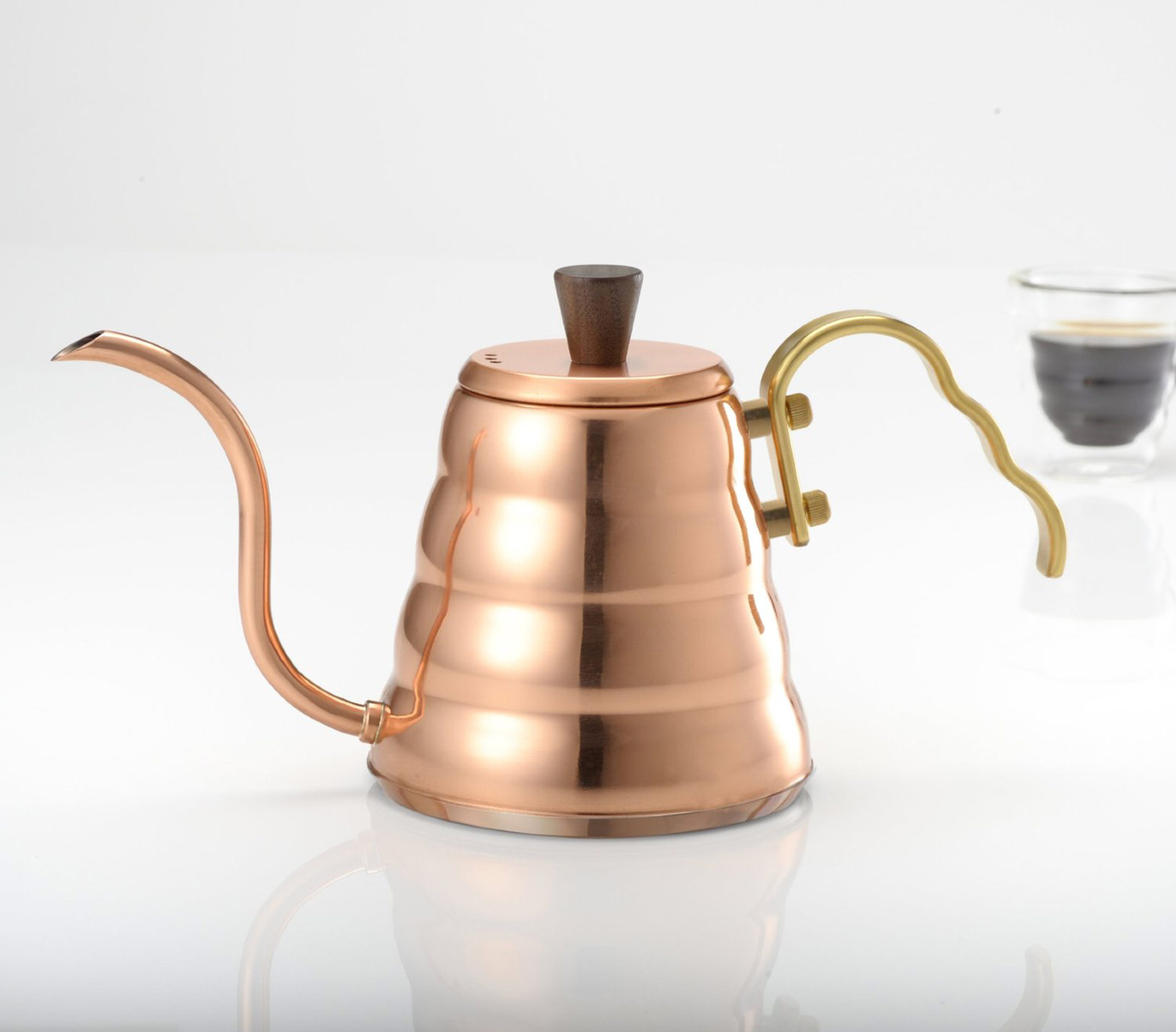 Hario Buono Coffee Drip V60 Kettle, Copper - Gessato Design Store