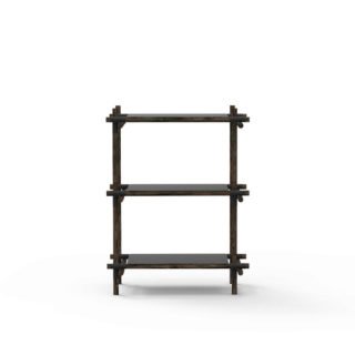 Stick Modular Shelving System by Menu, Black/Dark Ash-28541