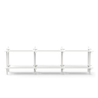 Stick Modular Shelving System by Menu, Grey/Light Ash-28522