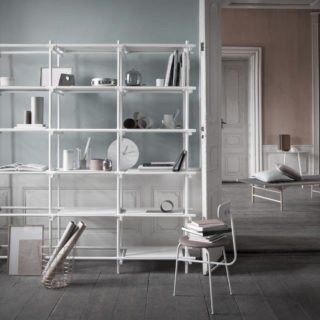 Stick Modular Shelving System by Menu, White/White-28561