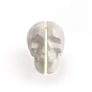 Yorick Skull Lamp, White-34719