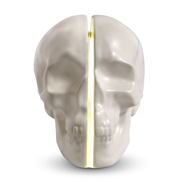 Yorick Skull Lamp, White-0