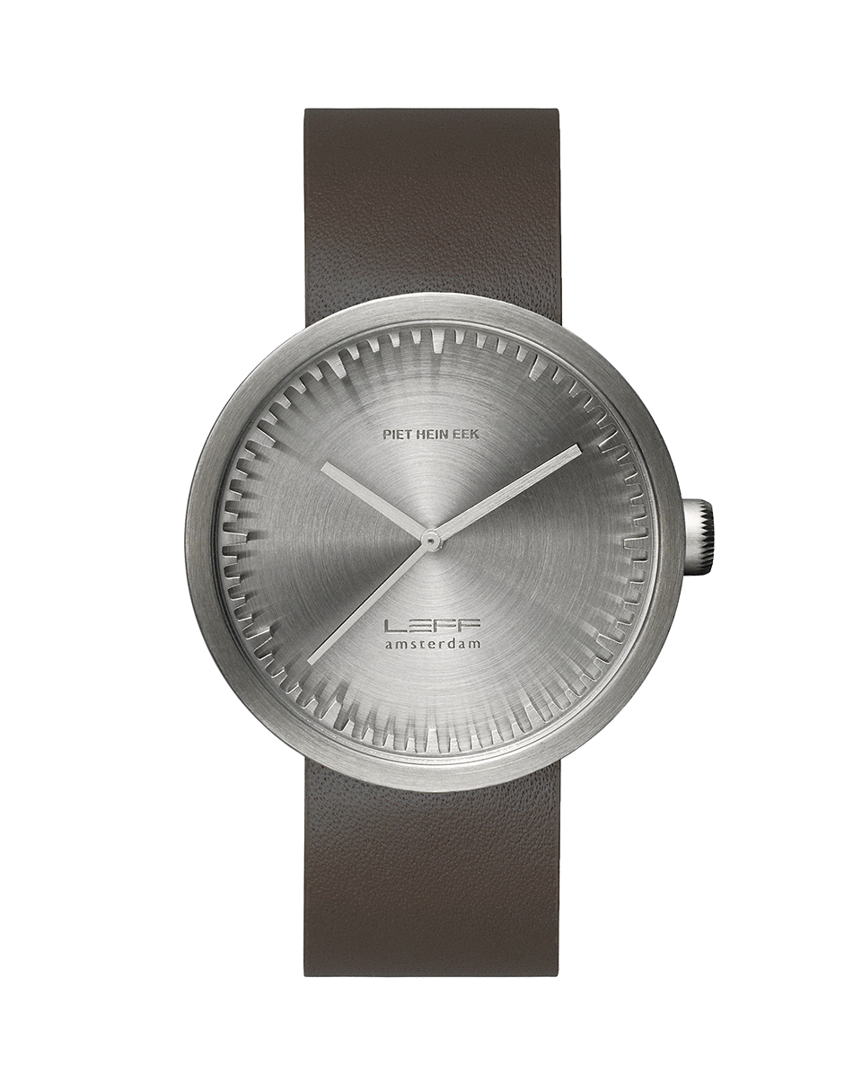 Leff Amsterdam Tube Watch D42, Steel-0