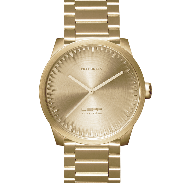 Leff Amsterdam Tube Watch S42, Brass-0