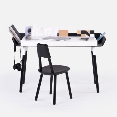 My Writing Desk, Double Drawer, Black - Gessato Design Store