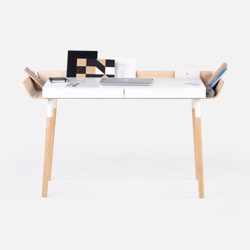 My Writing Desk, Double Drawer, White - Gessato Design Store