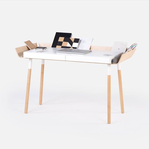 My Writing Desk, Double Drawer, White - Gessato Design Store