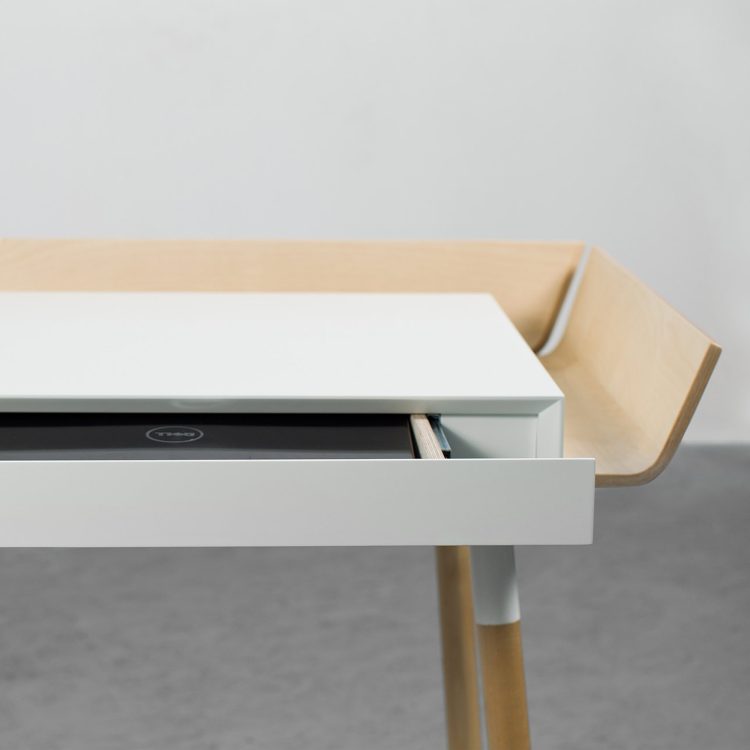 My Writing Desk, Double Drawer, White - Gessato Design Store