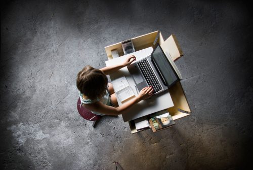 My Writing Desk, Single Drawer, White-29705